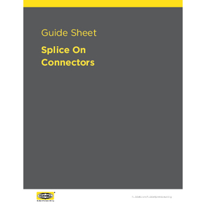 Guide Sheet: Splice On Connectors - PLSSF020